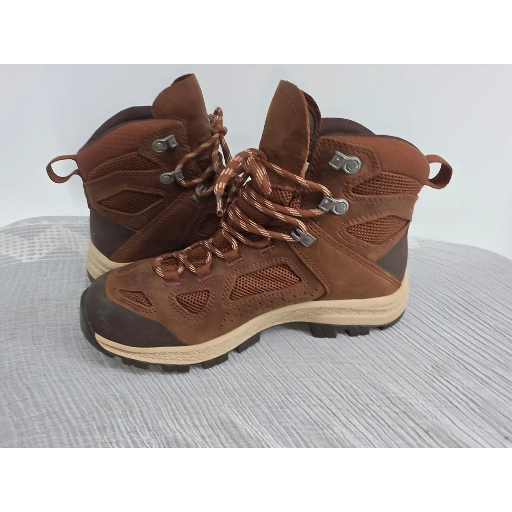Vasque Talus XT GTX Waterproof Hiking Boots Brown Leather 7755 Wide Mens 7.5